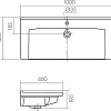 Умывальник Santek Миранда 100 1.WH30.2.249