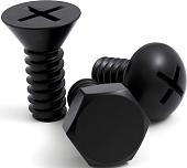 Набор крючков для одежды Qualy Screw QL10064-BK (3 шт, черный)