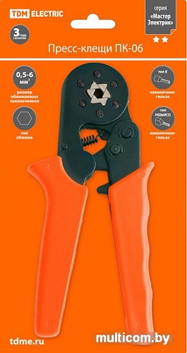 Клещи обжимные TDM Electric SQ1001-0006