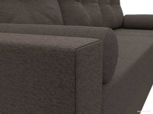 Угловой диван Лига диванов Верона Лайт правый 125976 (рогожка амур коричневый)