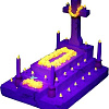 Декорация Aqua Della Надгробие со свечами светящаяся 234/466650