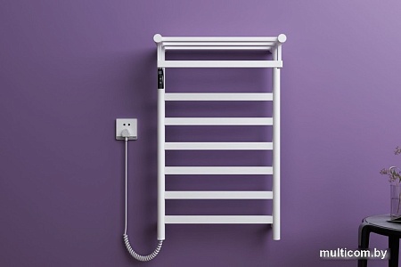 Полотенцесушитель Maxonor PL-TRE05-50-6-8 с полкой (белый, подключение слева)