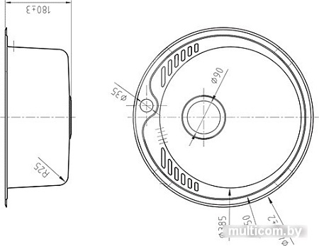 Кухонная мойка IDDIS Suno SUN49S0i77