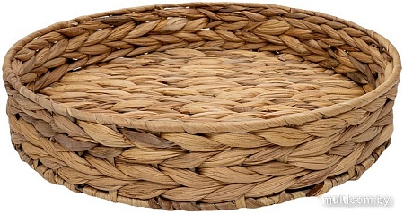 Поднос Natural House Золотистый колос 285x285x45 Shan-02 (песочный)