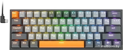 Клавиатура Redragon Fizz Pro (серый/оранжевый/темно-серый)