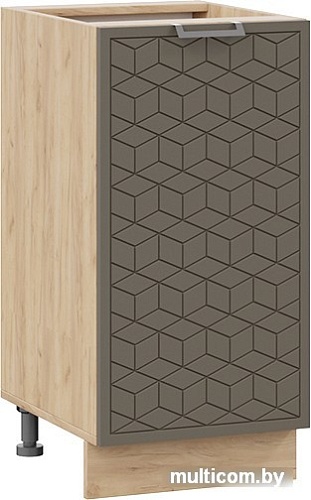 Шкаф навесной Трия Беатрис 1Н4 (дуб крафт золотой/холст вулкан)