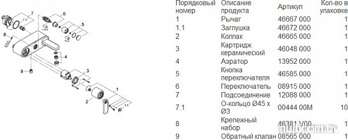 Смеситель Grohe Veris 32195000