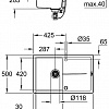 Кухонная мойка Grohe K400 50-C 78/50 1.0 31639AT0 (серый гранит)