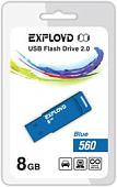 USB Flash Exployd 560 8GB (синий) [EX-8GB-560-Blue]