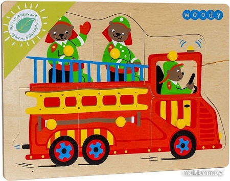 Мозаика/пазл Woody Пожарные 2093