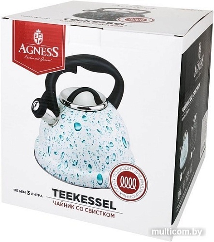 Чайник со свистком Agness 907-090