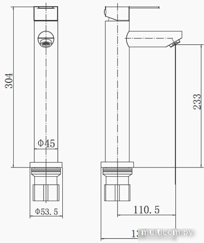 Смеситель Fashun A51201-8