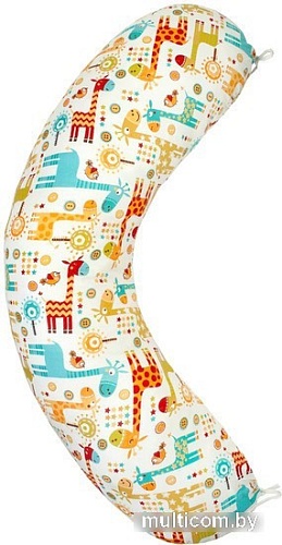 Подушка для беременных Amarobaby Жирафики AMARO-4001-G (белый)