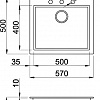 Кухонная мойка Elleci Quadra 105 Dove Grey 93