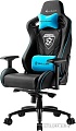 Кресло Sharkoon Shark Skiller SGS4 BK/BU (черный/синий)