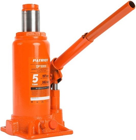 Бутылочный домкрат Patriot DB 5000 5т