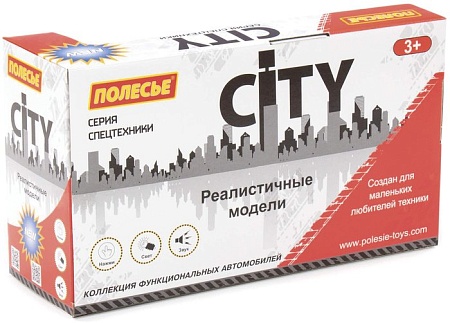Грузовик Полесье Сити 91659 (красный)