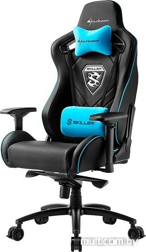 Кресло Sharkoon Shark Skiller SGS4 BK/BU (черный/синий)