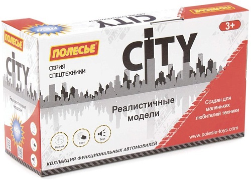 Грузовик Полесье Сити 91659 (красный)