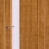 Межкомнатная дверь Юркас Вега ЧО 6 80x200 (светлый орех, стекло мателюкс матовое)