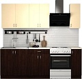 Готовая кухня S-Company Клео лайт 1.7 (венге магия/песочный)