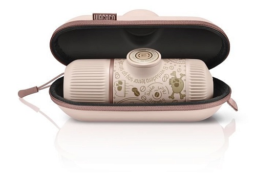 Ручная кофеварка WACACO Nanopresso Dark Soul Pink + Case