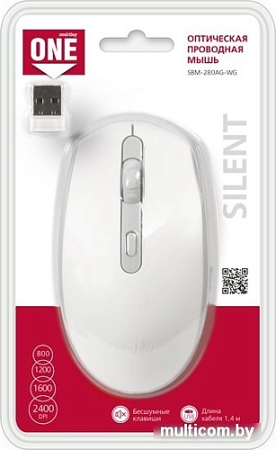 Мышь SmartBuy One SBM-280AG-WG