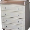 Детский комод Антел Ульяна-5 800-4 МДФ (слоновая кость)