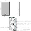 Lemark Зеркало Element 45x80 LM45Z-E (с подсветкой и подогревом)