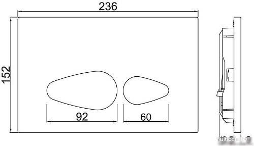 Панель смыва Jaquar Vignette Prime JCP-CHR-812415