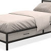 Кровать Millwood Neo Loft КМ-3.1/1 Л (дуб белый Craft/металл черный)
