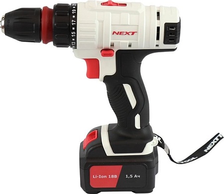 Дрель-шуруповерт Nexttool ACD-18BLD (с 2-мя АКБ, кейс)