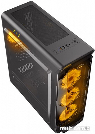 Корпус GameMax StarLight (черный, голубая подстветка)