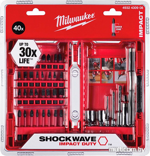 Набор бит Milwaukee 4932430908 (40 предметов)