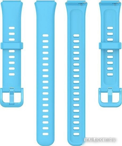 Ремешок Rumi силиконовый для Huawei Band 7 (голубой)