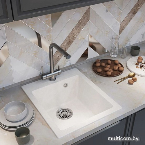 Кухонная мойка Mixline ML-GM14 551907 (ультра-белый)