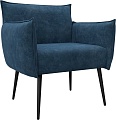 Интерьерное кресло Лига диванов Лига-083 132325 (велюр Brut 11 синий)