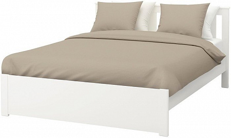 Кровать Ikea Сонгесанд 200x140 (белый, основание Лонсет) 392.412.87