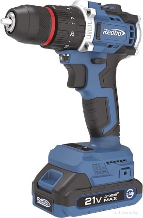 Ударная дрель-шуруповерт Redbo OAD-21PBL (с 2-мя АКБ, кейс)