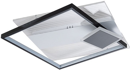 Припотолочная люстра Escada 10226/3LED Square (черный/белый)