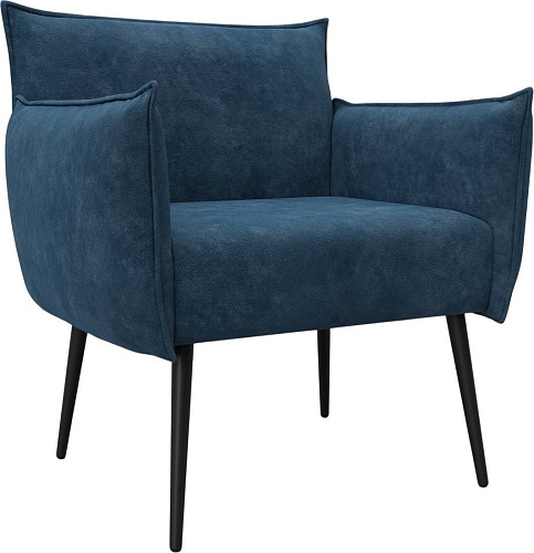 Интерьерное кресло Лига диванов Лига-083 132325 (велюр Brut 11 синий)