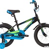 Детский велосипед Novatrack Lumen 16 (черный/синий, 2019)