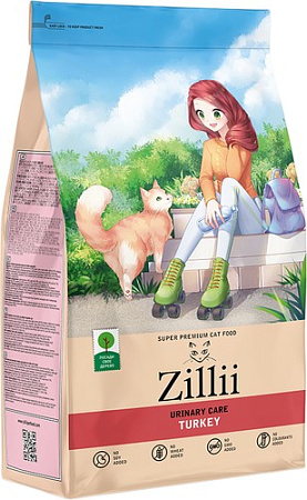 Сухой корм для кошек Zillii Urinary Care индейка 2 кг