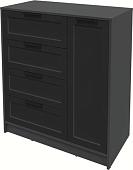 Тумба Интерлиния Концепт Тренд КТ-Т90 (антрацит/черный)