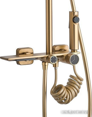 Душевая система Rea Helix Matt Gold REA-P6621