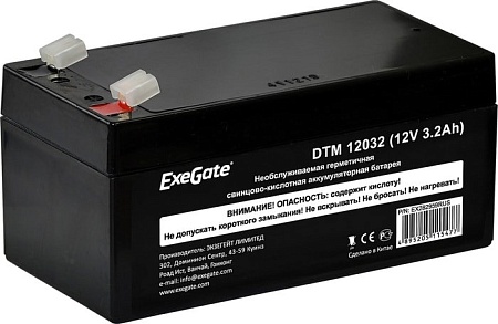 Аккумулятор для ИБП ExeGate DTM 12032 (12В, 3.2 А·ч)
