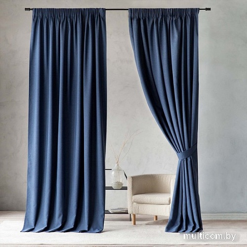 Комплект штор Pasionaria Ибица 280x230 (2 шт, синий)