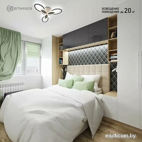 Люстра Estares Aurora Double 60W 3F-575x80-WHITE/WHITE-220-IP20