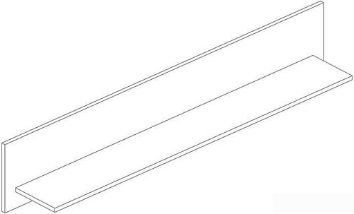 Полка Anrex Taurus ВТ (белый глянец/дуб вотан)