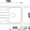 Кухонная мойка Blanco Sona 45 S (кофе) [519670]